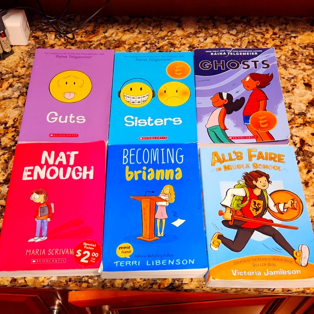 Raina Telgemeier + other graphic novels books